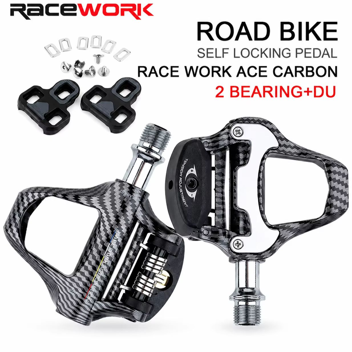 Drag Chain Cnc - RACEWORK Carbon Pattern Road Bike Clipless