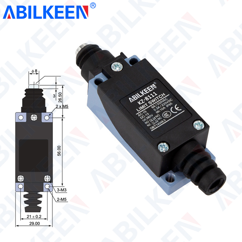 ABILKEEN KZ-8111 Push Plunger  - đánh giá và giá Limit Switch Cnc