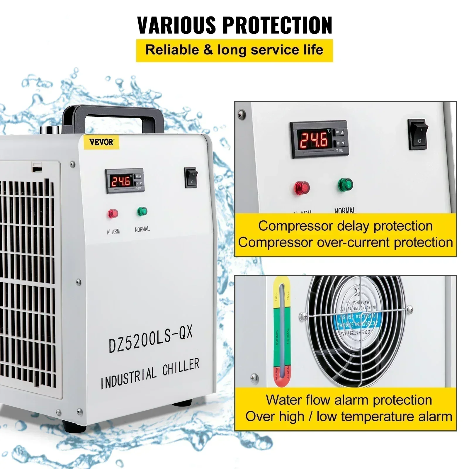 SIHAO CW-3000 Industrial Grade - đánh giá và giá Laser Chiller Water Cooler