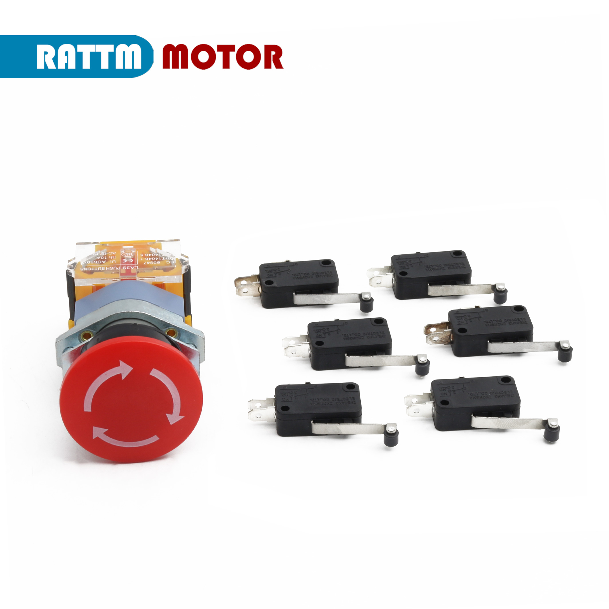 Red Sign Emergency E-Stop 22mm - đánh giá và giá Limit Switch Cnc